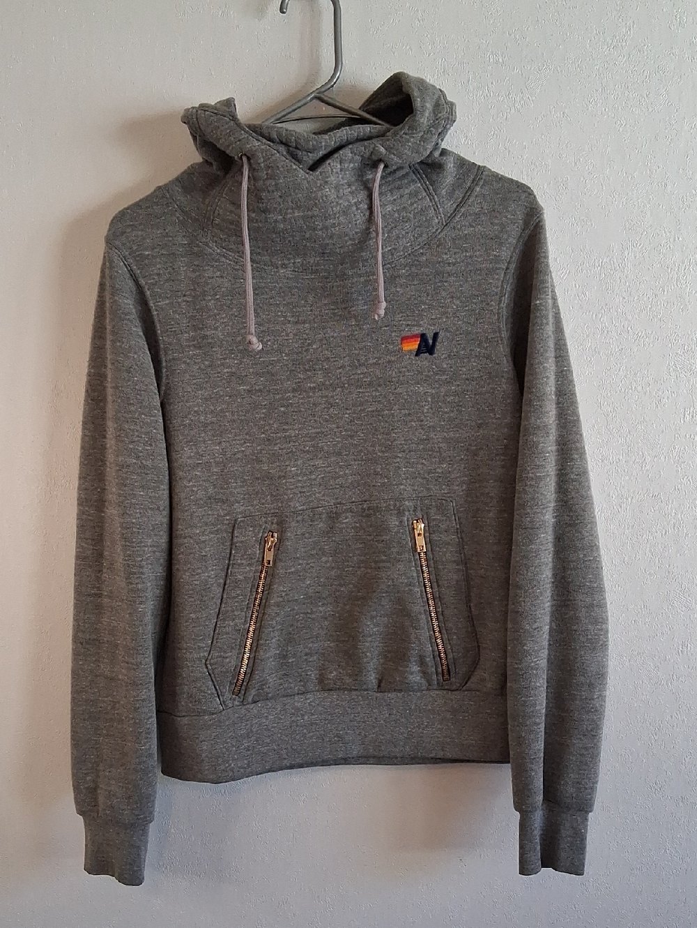 Grey Aviator Nation Ninja Hooded Sweatshirt